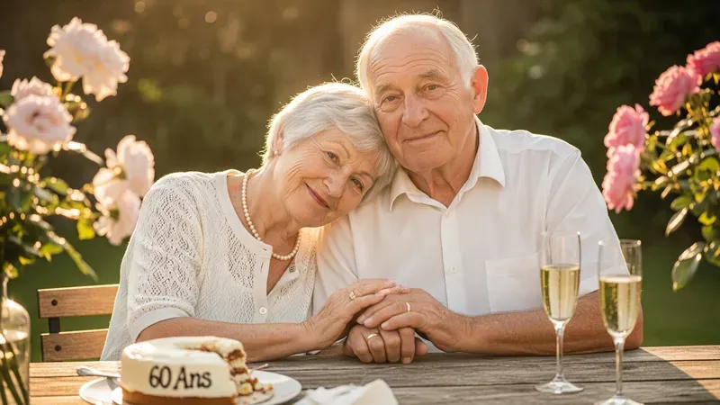 Anniversaire de mariage 60 ans : noces de diamant